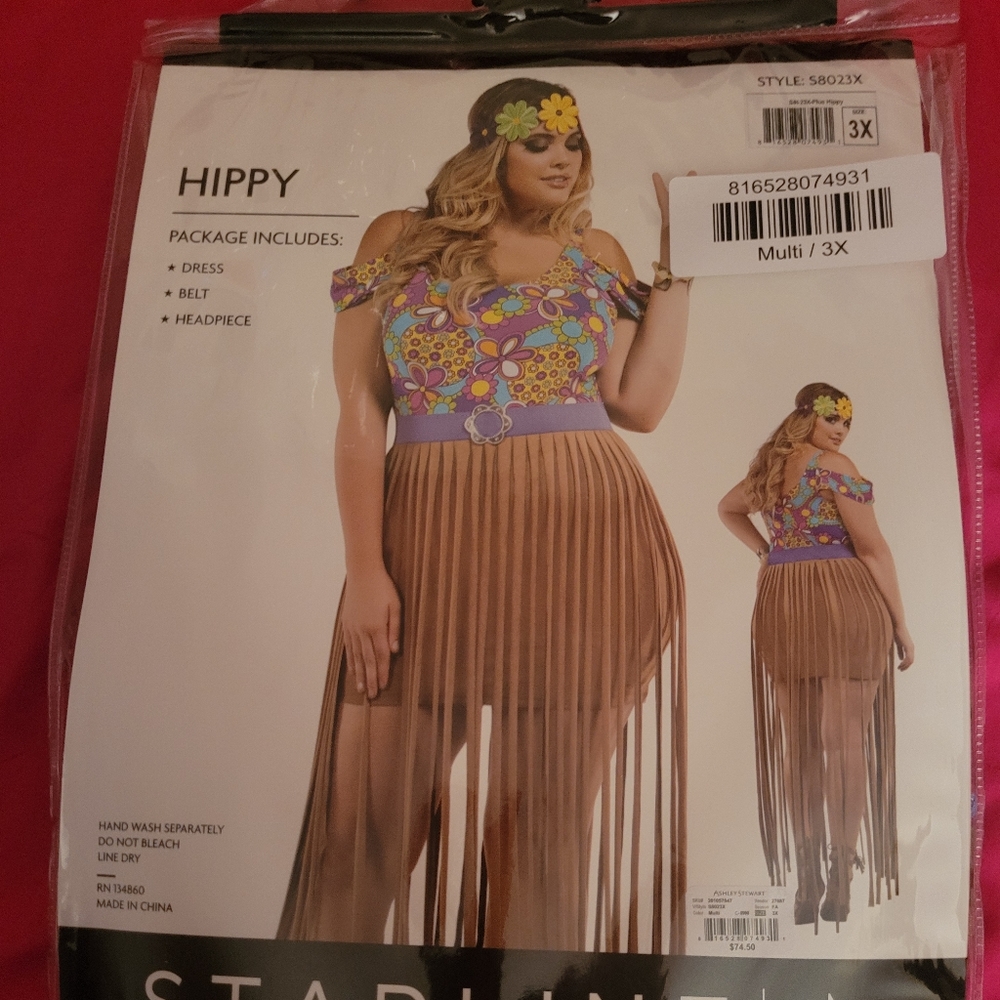 Plus Size Hippy Costume